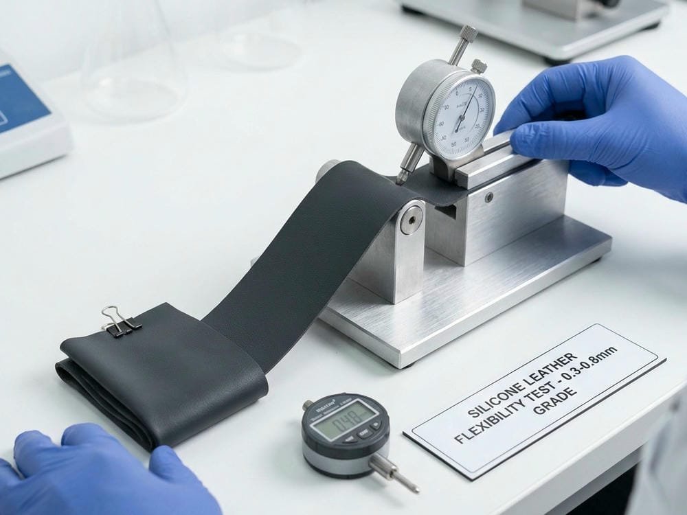 ultra-thin-silicone-leather-bending-test