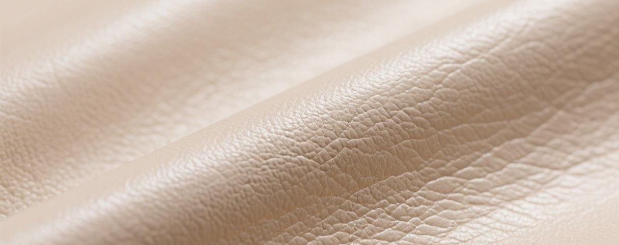 Silicone faux leather fabric texture close‑up showing premium grain pattern and soft surface finish