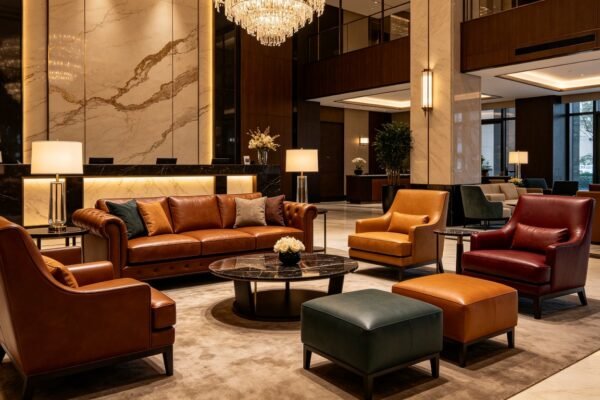 faux leather furniture featured
