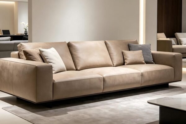leather fabric sofa featured