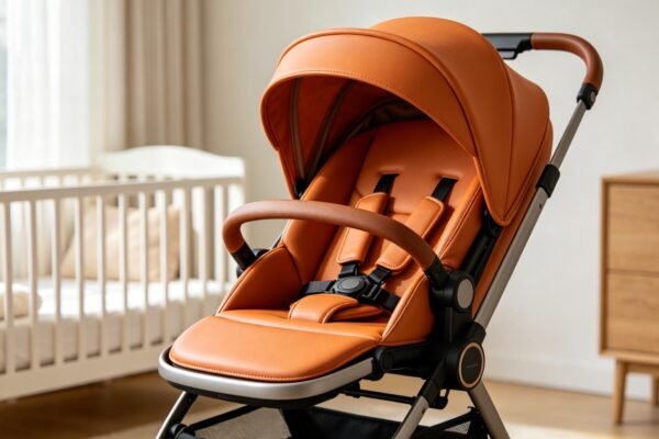 baby stroller leather material featured