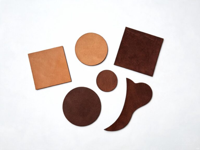 die cut leather material featured