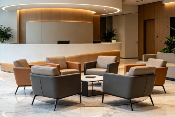 reception seating material featured