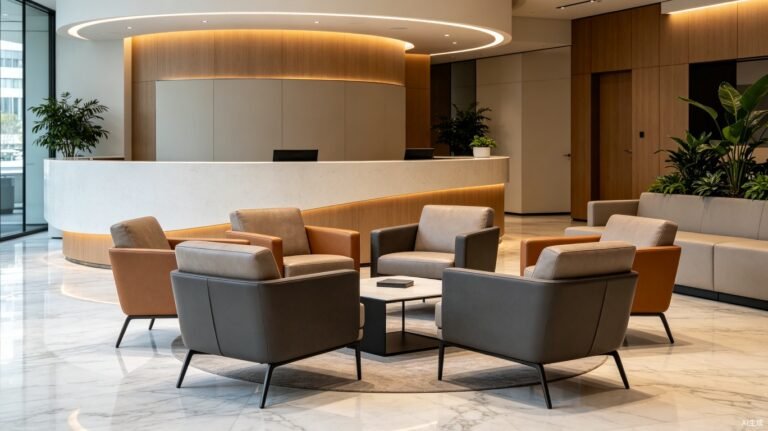 reception seating material featured