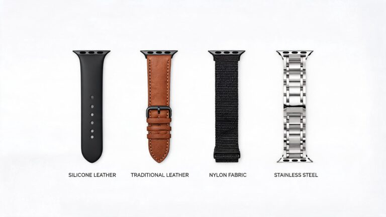 smartwatch band material comparison featured
