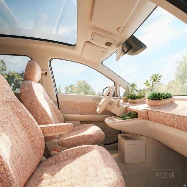 sustainable car interior materials featured