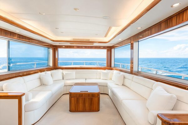 yacht salon seating material featured