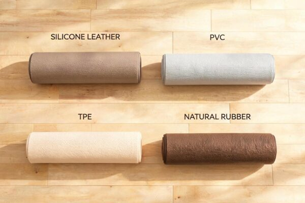 yoga mat material comparison featured