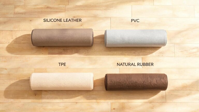yoga mat material comparison featured