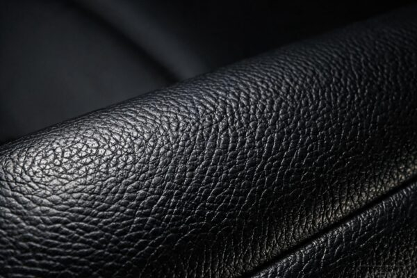 black leather upholstery fabric featured