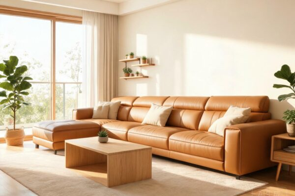 color leather sofa featured