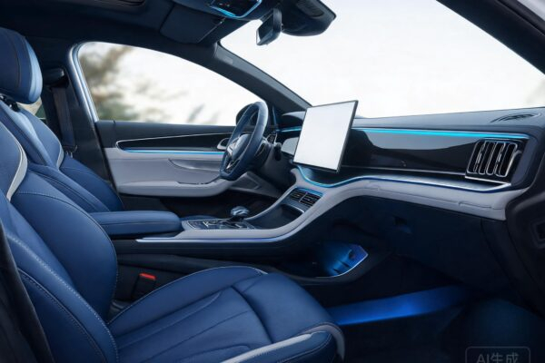 electric vehicle interior leather featured