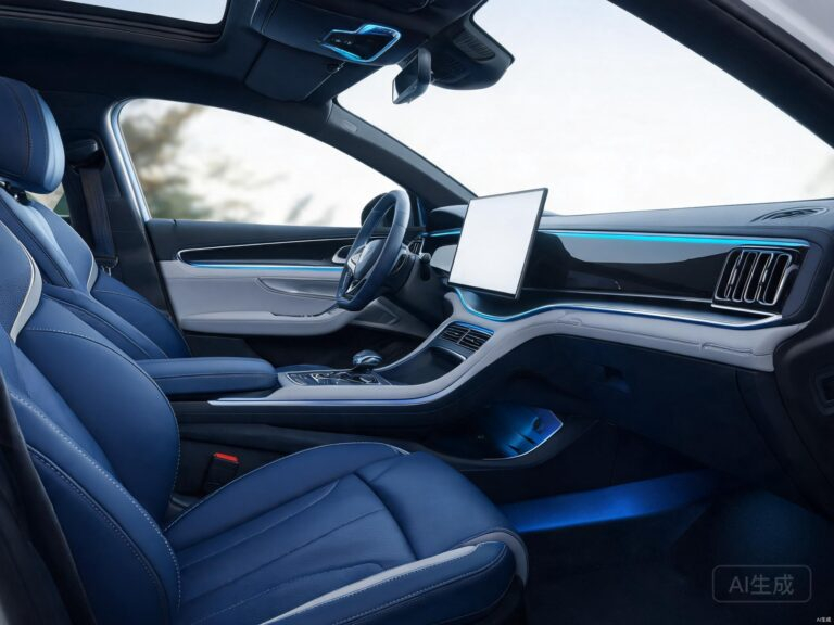 electric vehicle interior leather featured