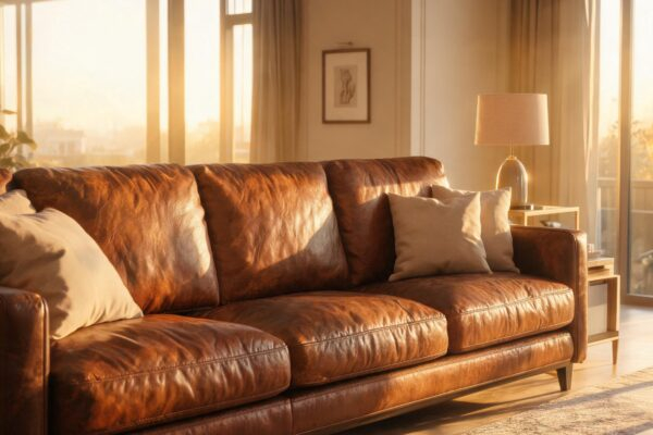 genuine leather upholstery featured