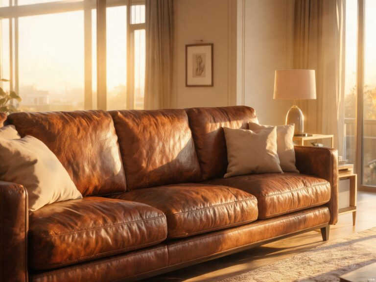 genuine leather upholstery featured