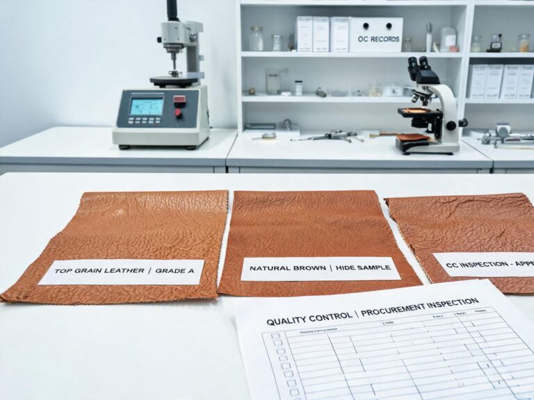 genuine top grain leather featured