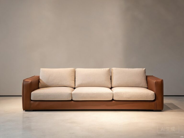 leather sofa with fabric featured