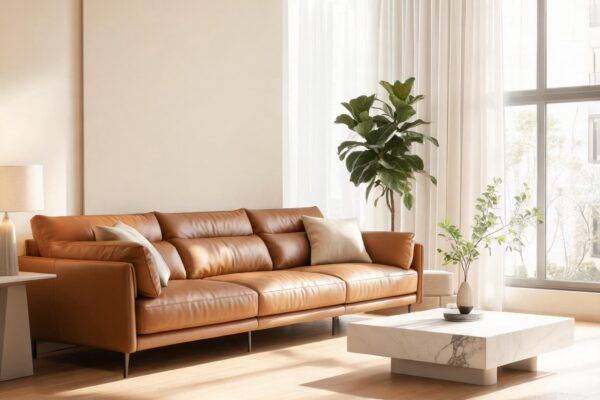 sofa material leather featured