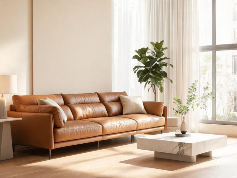 sofa material leather featured
