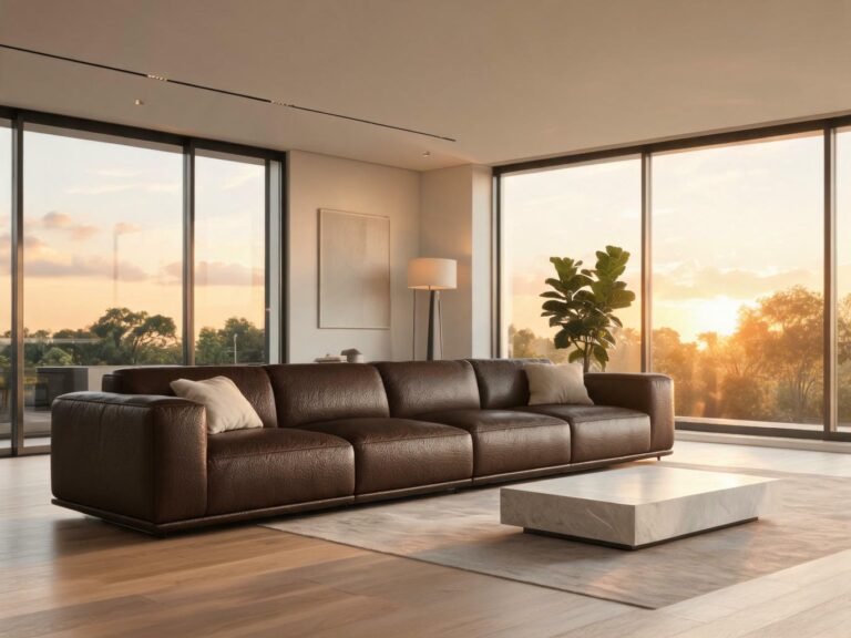 bison leather couch featured