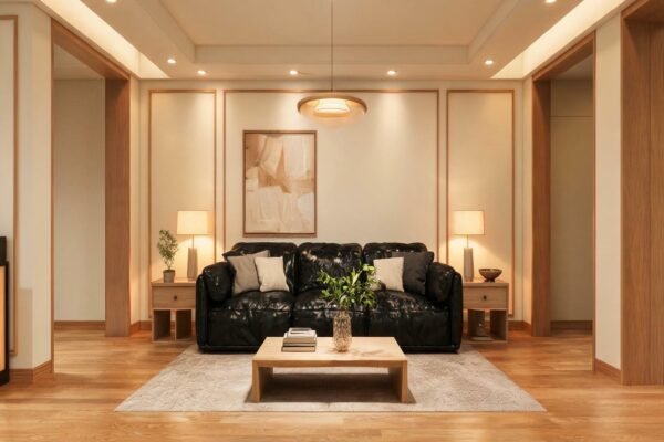 black cowhide leather featured