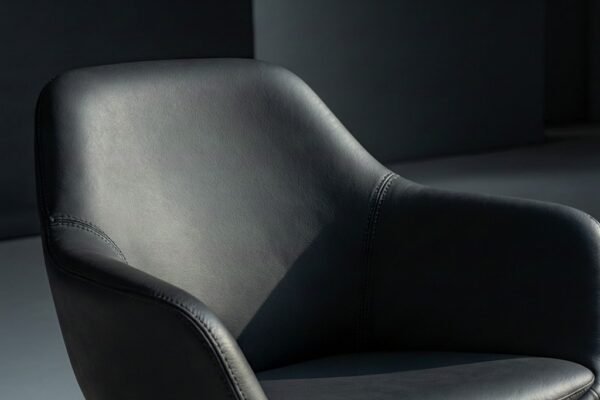black fabric leather featured