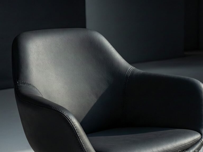 black fabric leather featured