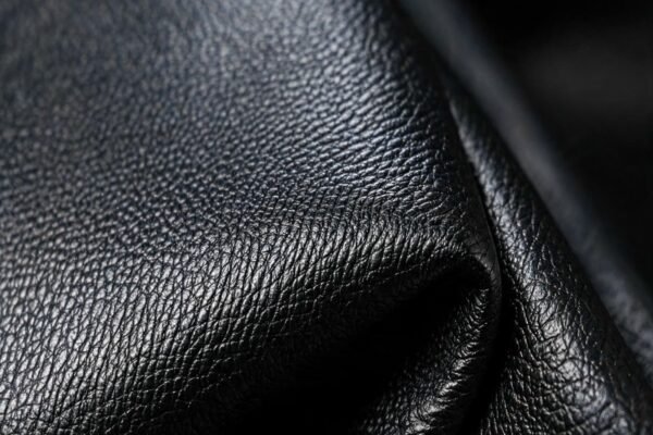 black leather fabric featured
