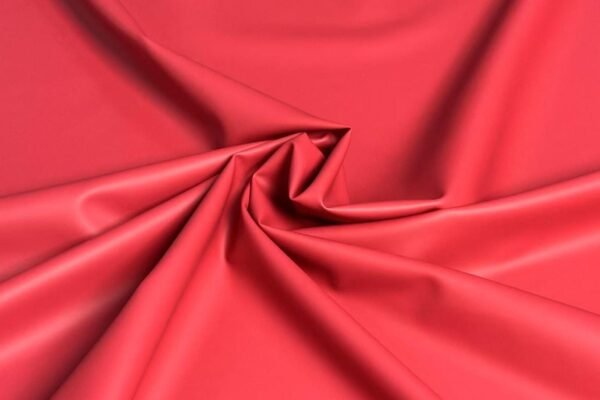 bright red leather folded texture