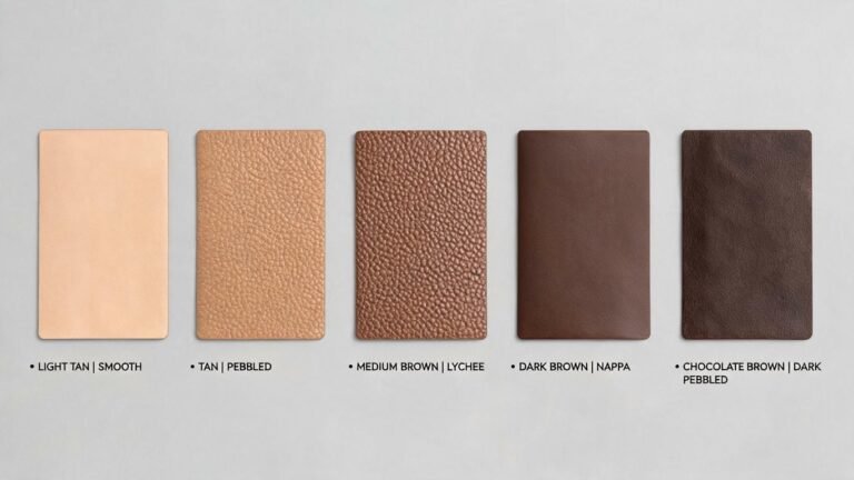 brown leather swatches featured