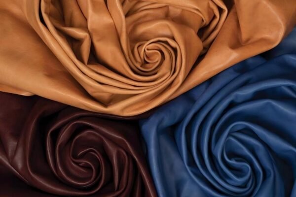 brown wine red blue leather rose shape