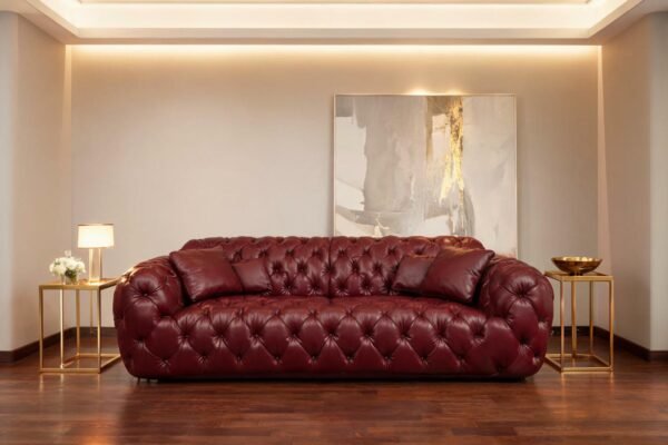 dark red leather featured