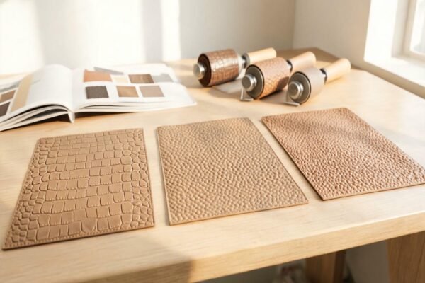 embossed leather fabric featured