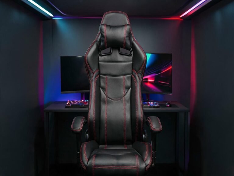 gaming chair leather featured