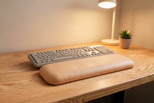 keyboard wrist rest leather featured