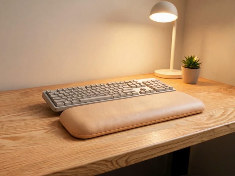 keyboard wrist rest leather featured