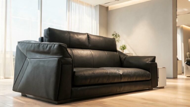 leather material couch featured