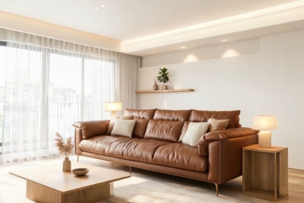 luxurious leather featured