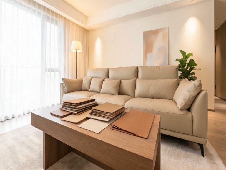 microfiber leather couch featured