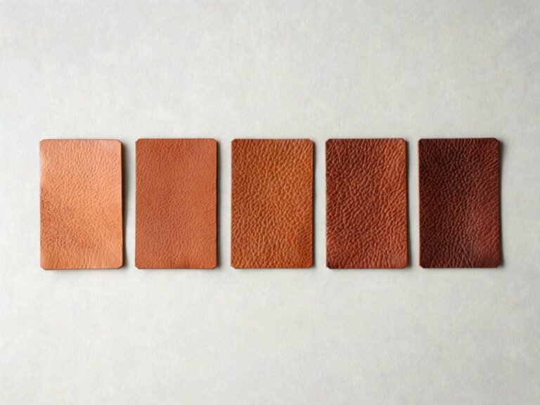 reddish brown leather featured