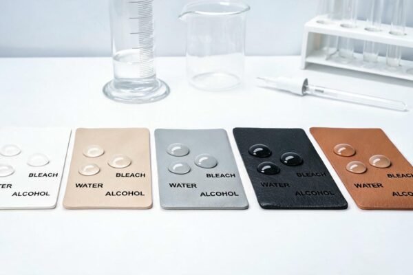 silicone leather chemical resistance test featured