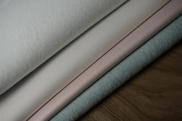 white pink blue soft leather layered display