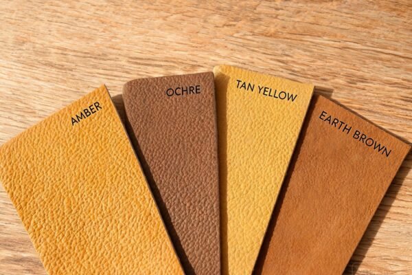 yellow brown leather featured