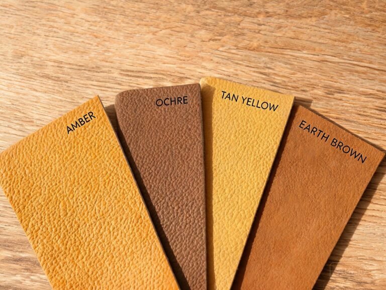 yellow brown leather featured