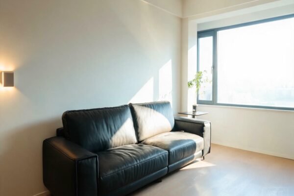 leather black fabric featured