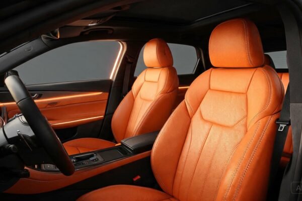 orange leather featured